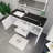 Castin 60" Wall-Mounted Single Left Sink Bathroom Vanity Set-976019373