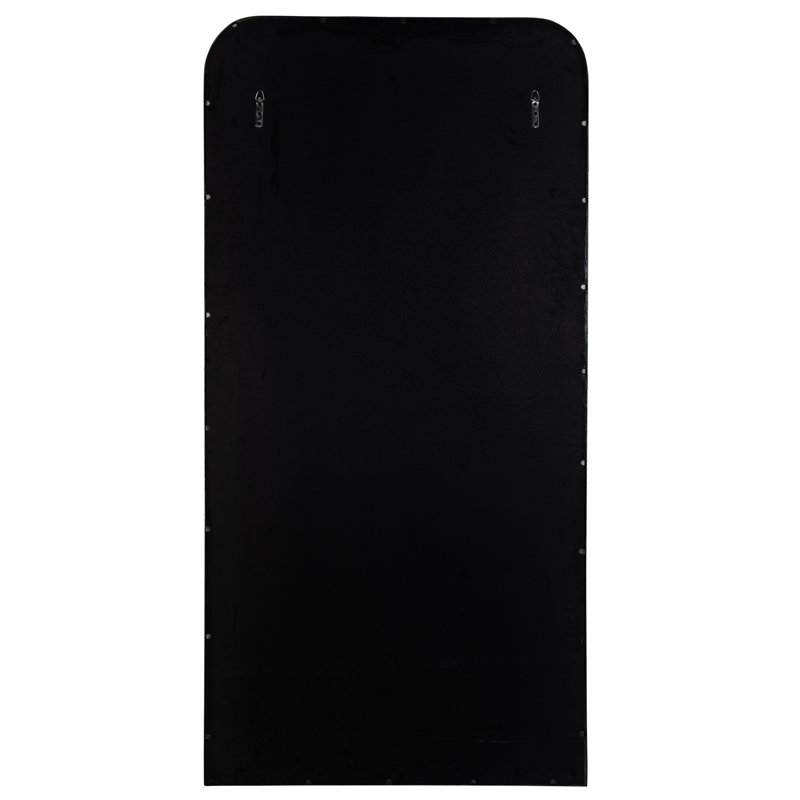 Matte Black Metal Framed Full Length Wall Mirror