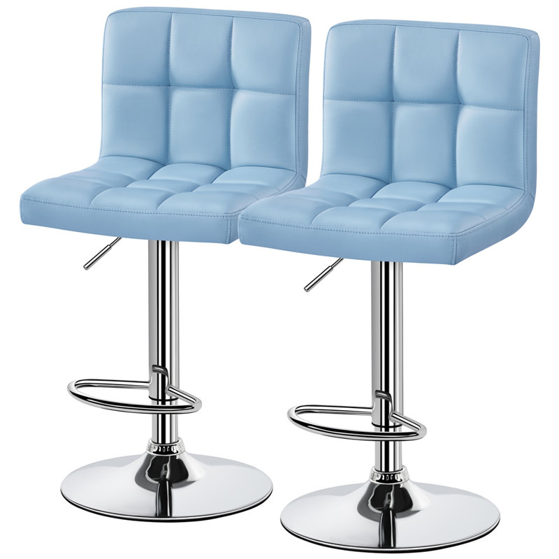 Tabouret de bar Chandresh, Bleu
