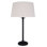 Lampe de table 1 lumière Amala avec finition bronze huilé et abat-jour brun clair naturel