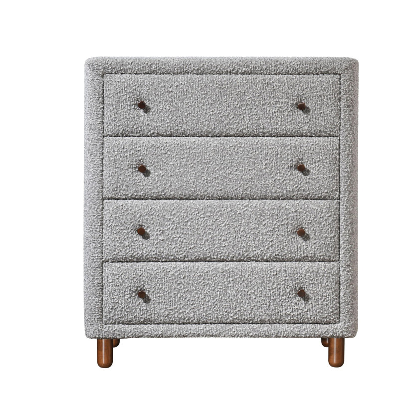 Gray Boucle Chest