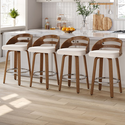 Swivel Upholstered Counter Stool