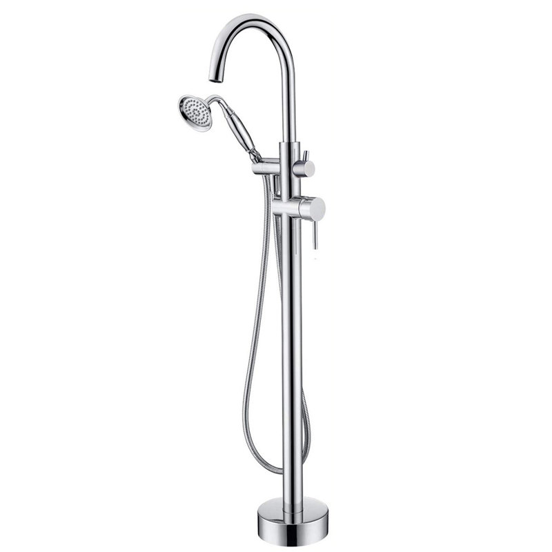Floor Tub Spout with Diverter, Chrome