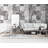 Geometric Square Gray Abstract Design Removable Wallpaper-2043021904