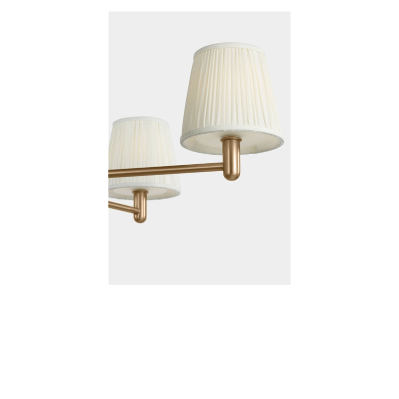 Lustre à cinq lumières Vilera, Oui, Laiton satiné