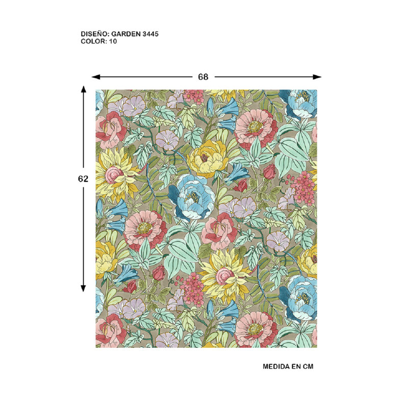 Halie 10m x 68cm Matte Wallpaper Roll, Brown