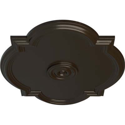 Médaillon de plafond Endurathane Elsinore, DE 26 3/4 po x P 3 5/8 po x P 1 3/8 po (convient aux auvents jusqu'à 3 5/8 po), finition en nuage peinte à la main