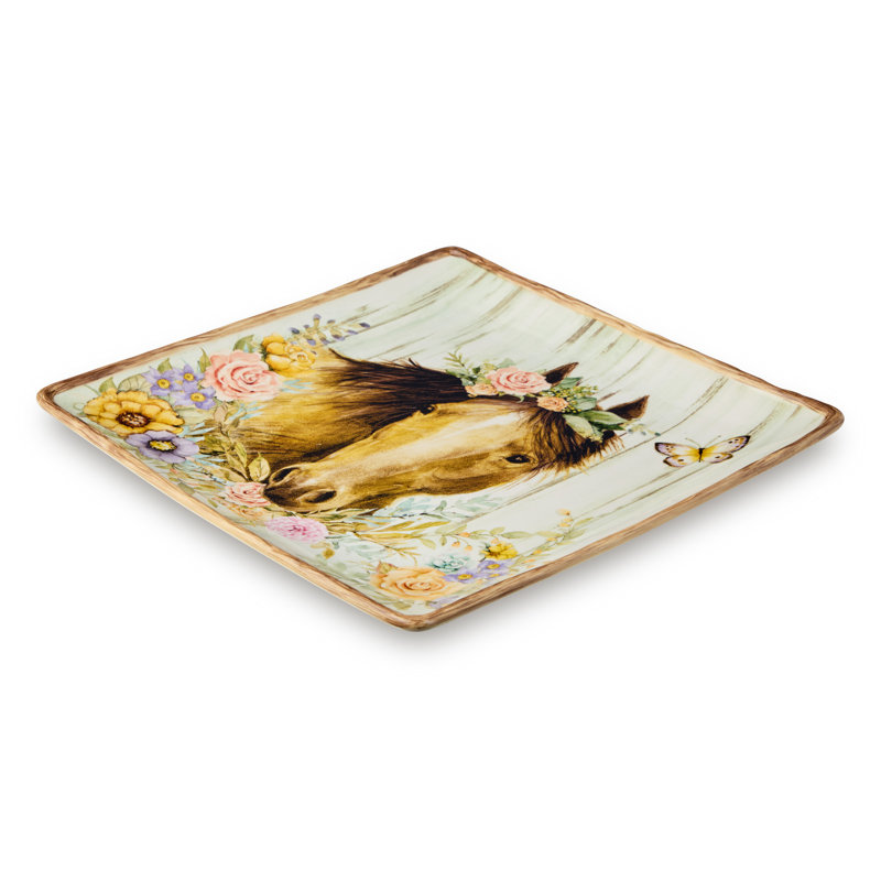 Rosewood Square Platter 12.5"
