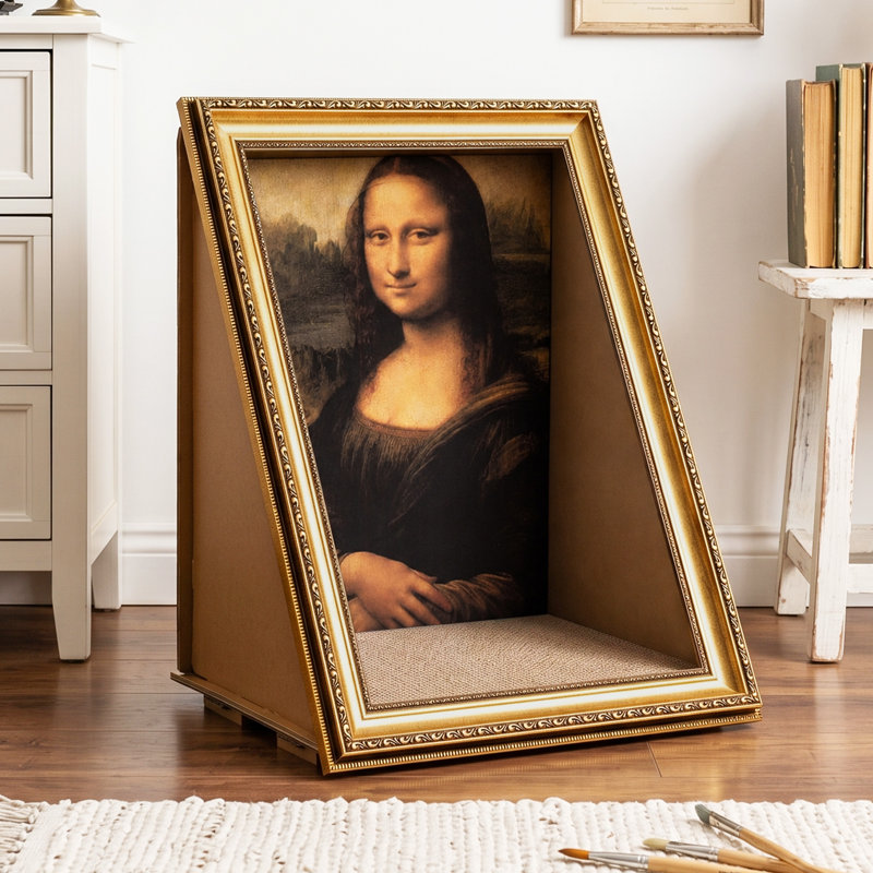  Grattoir de chat 3D, Mona Lisa