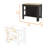 Brooklyn Antibacterial Surface Kitchen Island, Three Concealed Shelves-1900487866