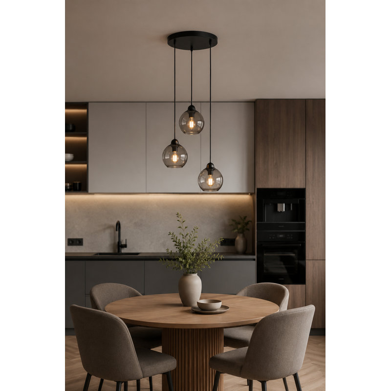 Sodus 3 - Light Cluster Pendant, Black