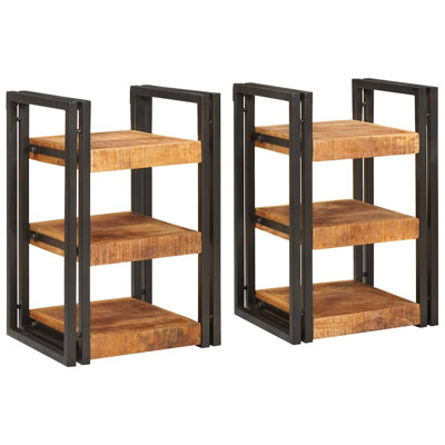 38cm W Solid Wood Bedside Table