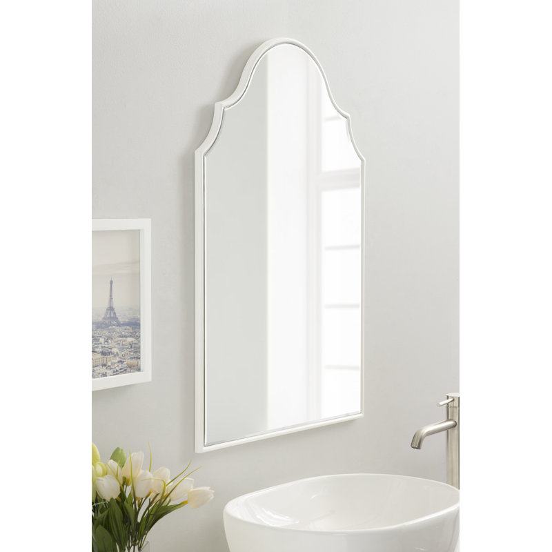 Aleeza Arch Mirror, 30" x 20", White