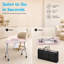 Table de manucure pliante portable avec lampe DEL, collecteur de poussière, roues, rose / blanc / noir-411815520