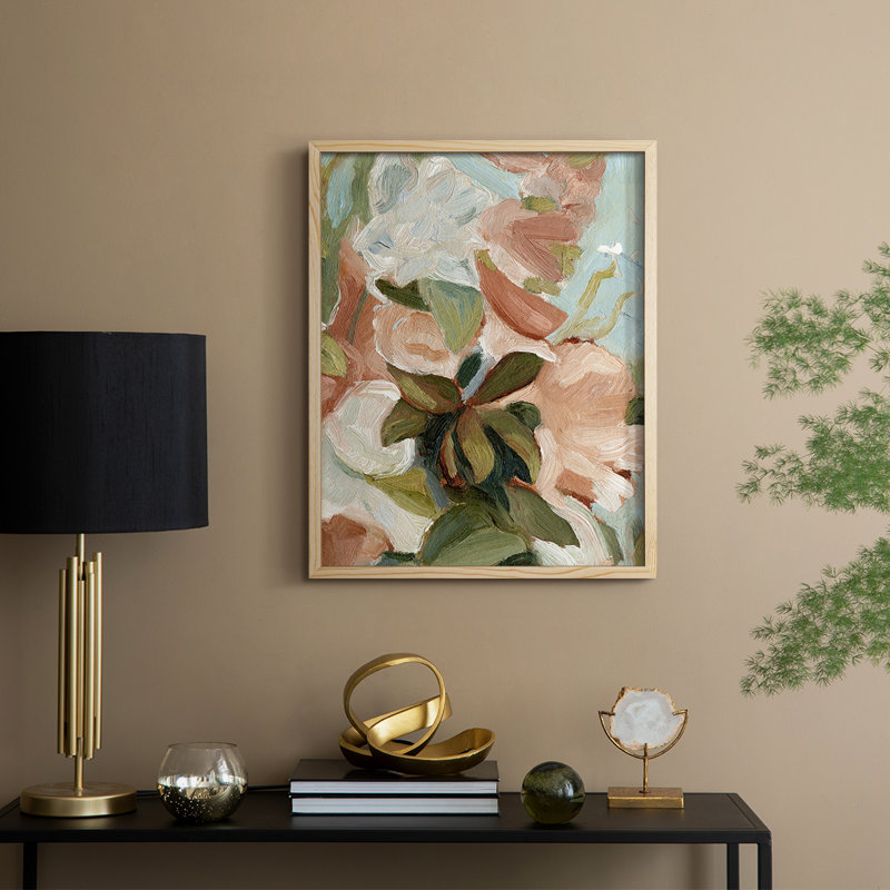 Bouquet Scatter IV, reproduction encadrée - bois massif, H 15 po x l 12 po