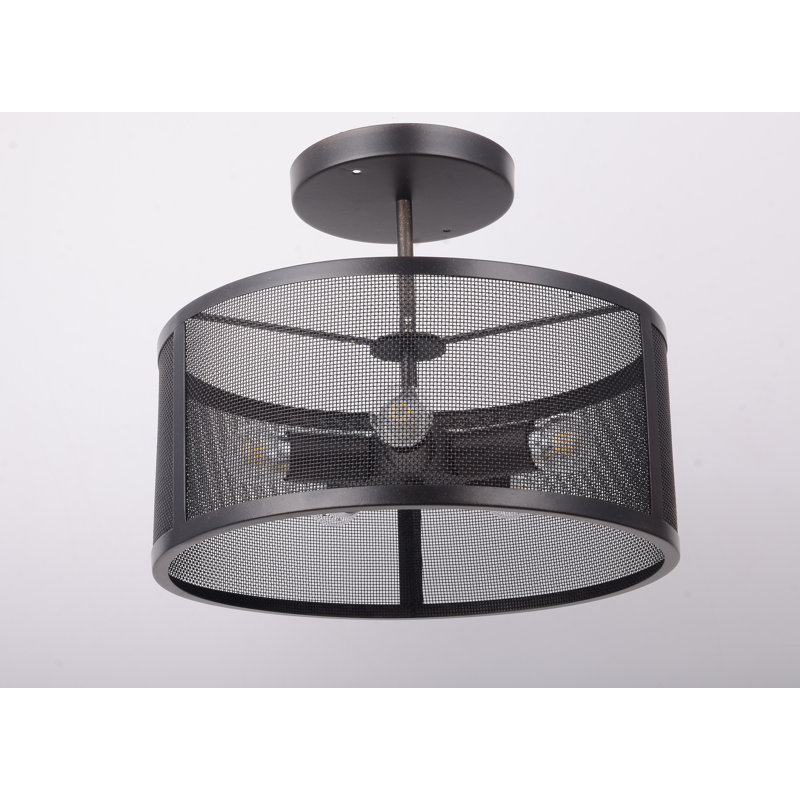 Luminaire tambour suspendu unique 5 lumières Mercouri