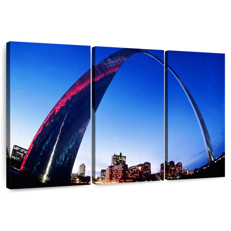 Famous St. Louis Gateway Arch, 20" H x 33" W