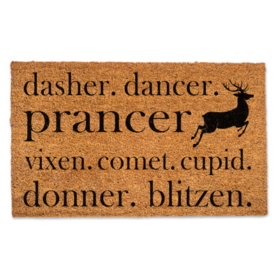 Tapis de porte Divi Reindeer 30 po x 18 po