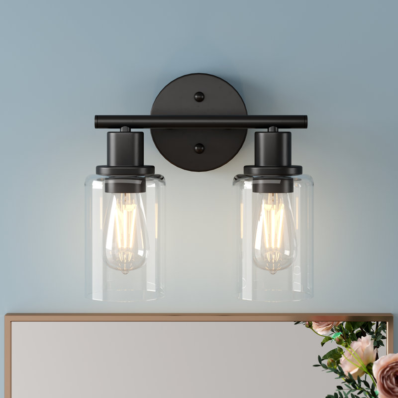 2 - Light Vanity Light, Matte Black