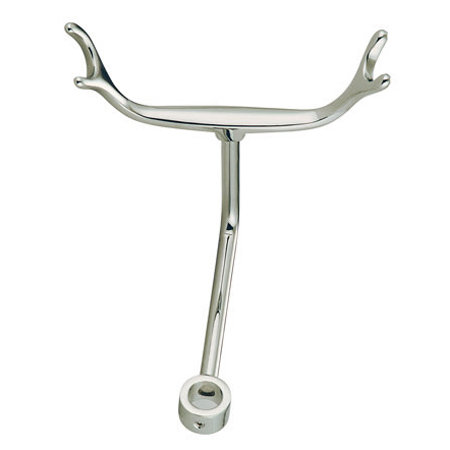 Hot Springs Shower Pole Holder, Satin Nickel