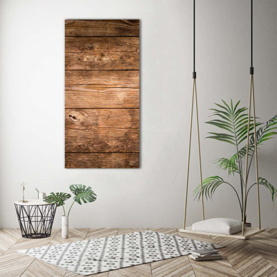 Wooden Background - Wrapped Canvas Print