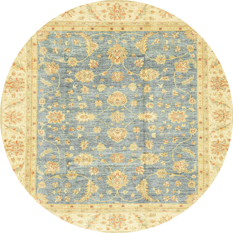 Abstract Indoor Rug, Round 8'