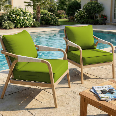 Outdoor Patio Replacement Seat Cushion Cover With Non-Slip Bottom