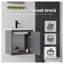 Meuble-lavabo flottant gris 16 po avec lavabo et porte à fermeture en douceur