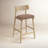 Sakina Upholstered Counter Stool with Solid Wood Frame-432453783-421095499