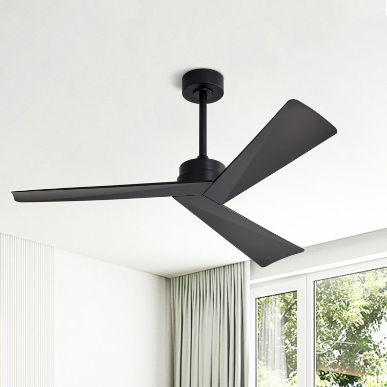 Breeleigh 52 "DC Ceiling Fan with Remote, Indoor Ceiling Fan, 3 ABS Blades