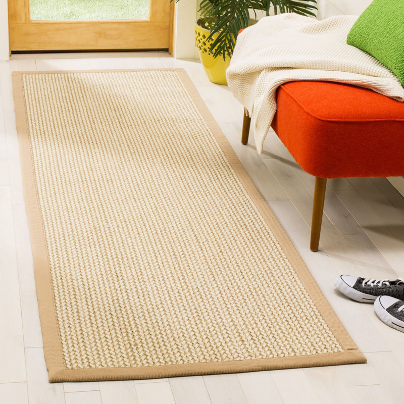 Godolphin Natural Wool & Sisal Solid Color Rug, Runner 2'6" x 8'