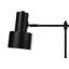 Lighting, H 21 po, lampe de table, port USB inclus, métal noir, abat-jour noir, moderne