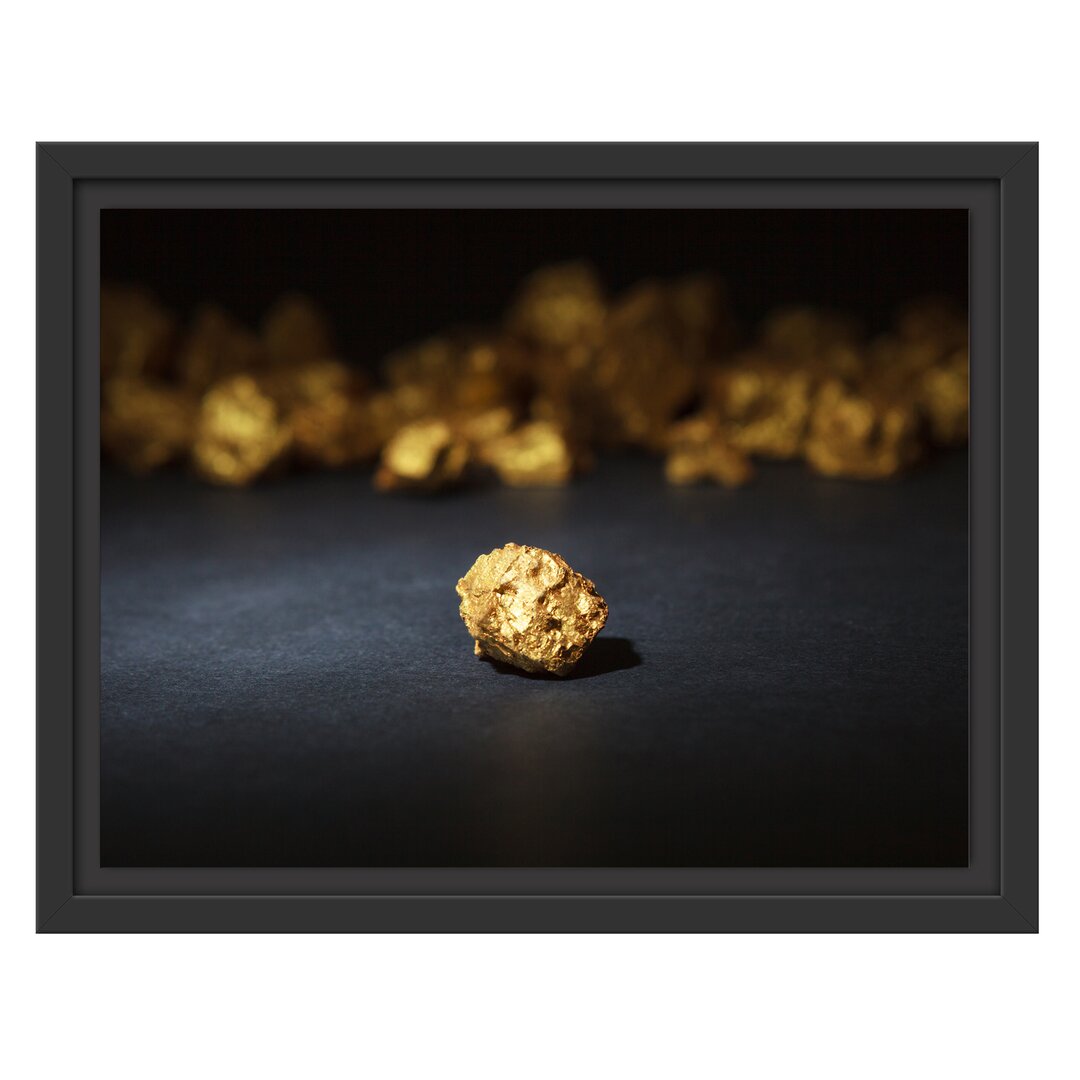 Gerahmtes Wandbild Goldnugget