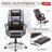 Jordon-Lee Ergonomic Heated Massage Executive Chair-1481362689