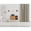 Meuble-lavabo mural en contreplaqué 36 po avec lavabo vasque en céramique, tablettes de rangement et porte à fermeture en douceur-134531156