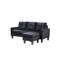 Ollice 3 Seater Velvet Sofa & Chaise-1665375880