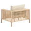Garden Lounge Set with Table 4 Seater CALASETTA PE Rattan Beige-1484294174