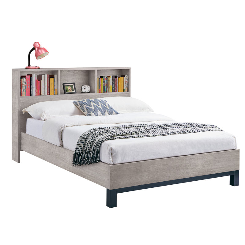Yonkers Storage Bed, Grey, Kingsize (5')