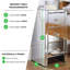 Bosco Mirrored Bedside Table 3 Drawers Modern Design