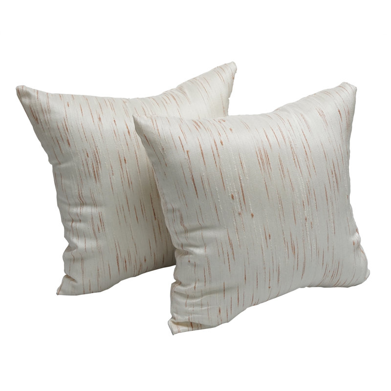 Aspen Solid Colour Cotton Blend Reversible Throw Pillow