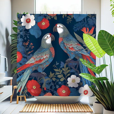 Pathaya Parrot Shower Curtain