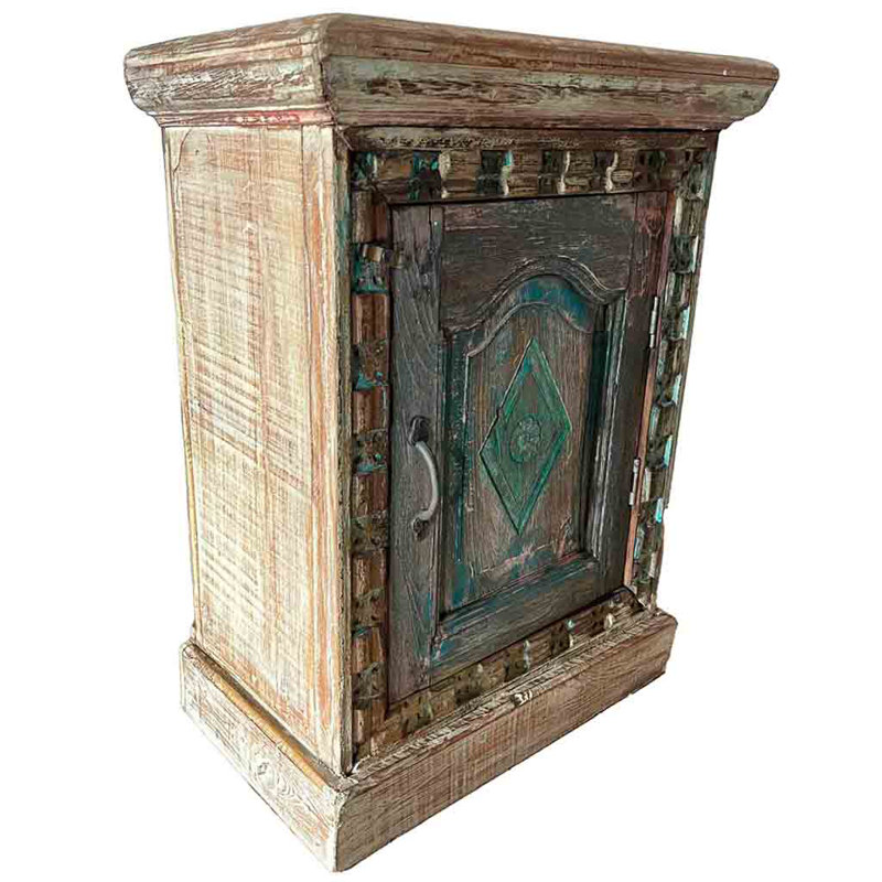 Ahlan 50cm W Solid Wood Bedside Table