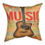 Coussin décoratif manuel carré en polyester brun 18 po manuel Woodworkers & Weavers