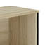 Bibliothèque vidaXL Bois d'ingénierie, métal-1768641661-1768641662