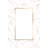 Saoirse Geometric Machine Made Flatweave Polyester Area Rug in White/Gold-1610578444