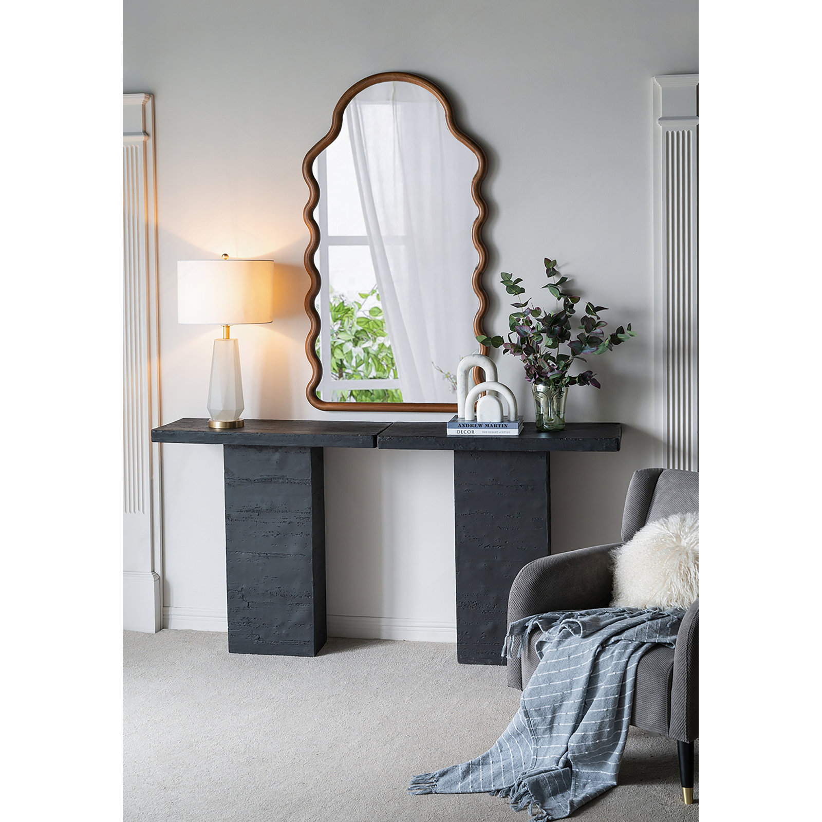 Mario Stone Single Coffee Table, Black