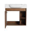 Ensemble de meuble-lavabo simple mural 24 po, comptoir flottant avec plateau en céramique 24 po-1503529849