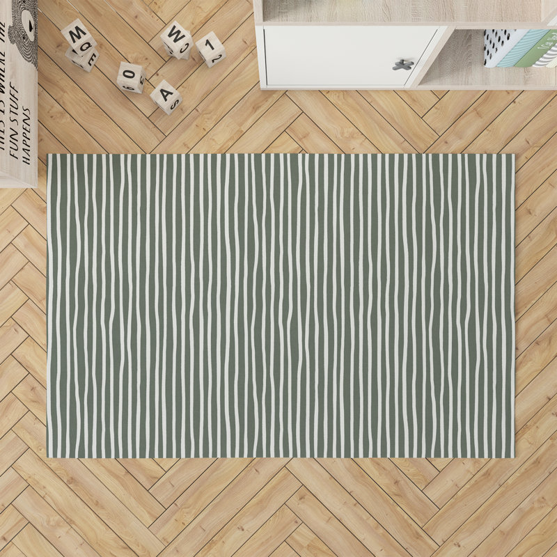 Ribbon Play Activity Mat, Chimichurri/Green, Rectangle 2' x 3'
