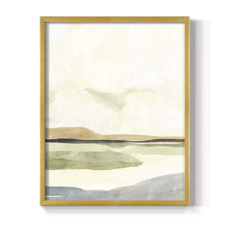 Slate Movement IV Framed Print - Solid Wood