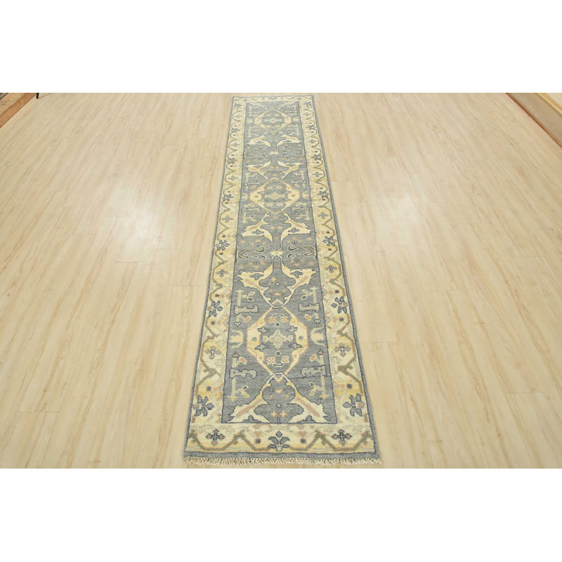 Tapis unique gris de 2 pi 5 po x 10 pi One-of-a-Kind